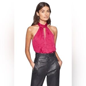 JOIE Cedra B Floral Lined Keyhole Halter Top NWT 198.00 retail Size Small